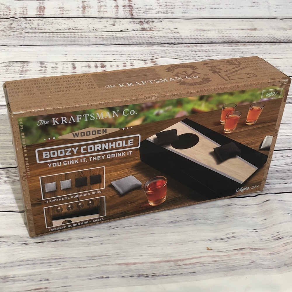 The Kraftsman Co. Boozy Cornhole Tabletop Game NIB #whiteelephant